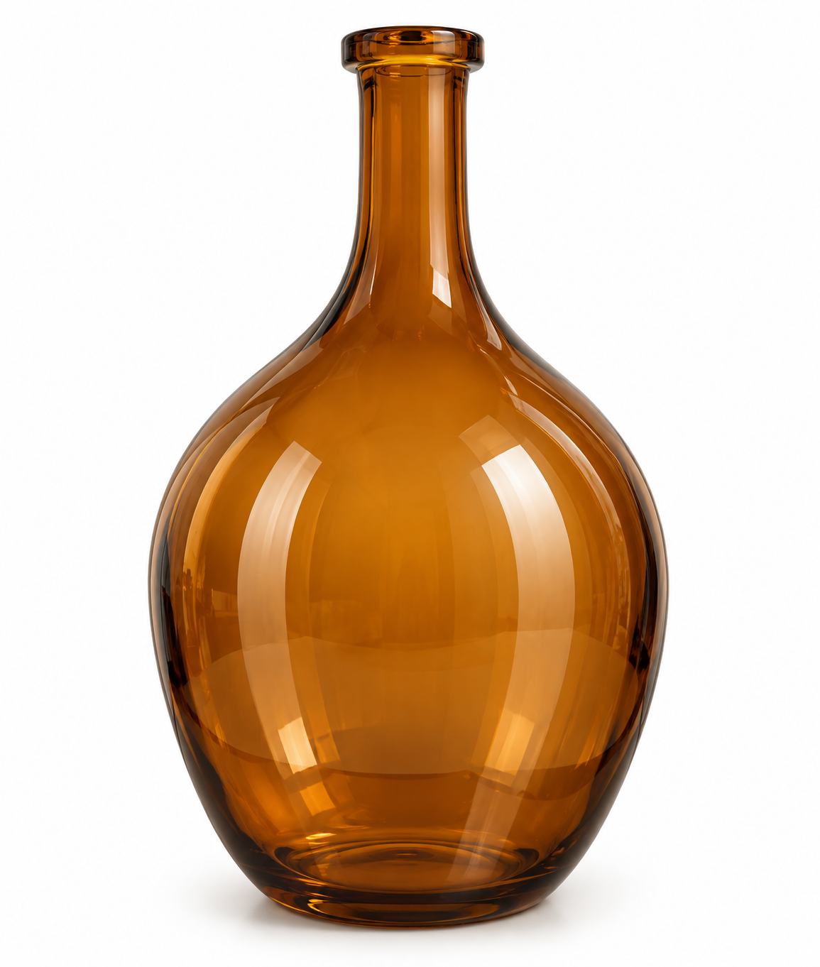 Amber Glow Bottle Vase