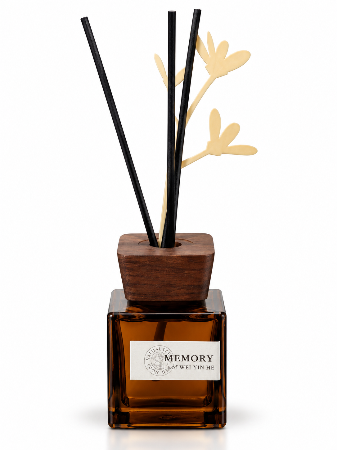 Memory Fragrance Reed Diffuser – Amber Glass