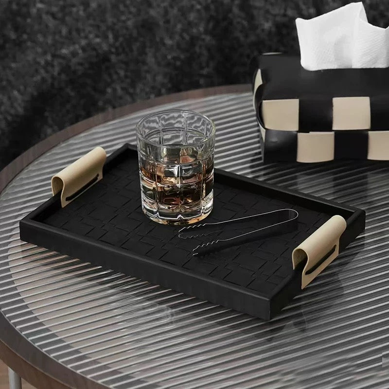Black Modern tray set