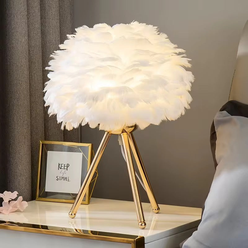 Feather lamp