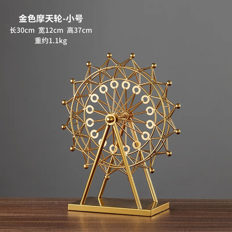 Wheels metal decoration