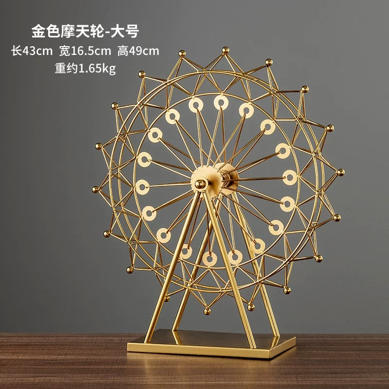 Wheels metal decoration