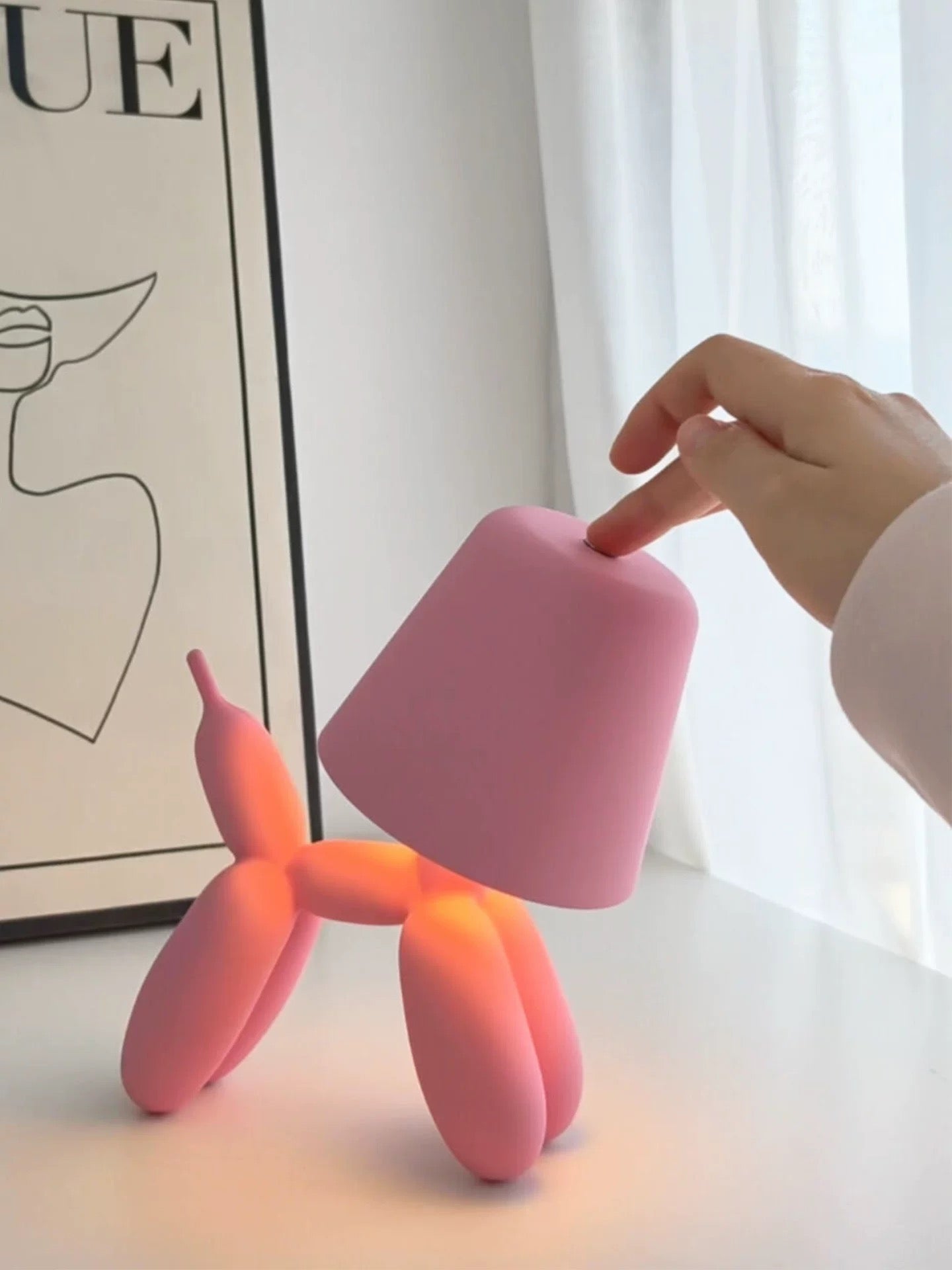 Dog balloon lamp