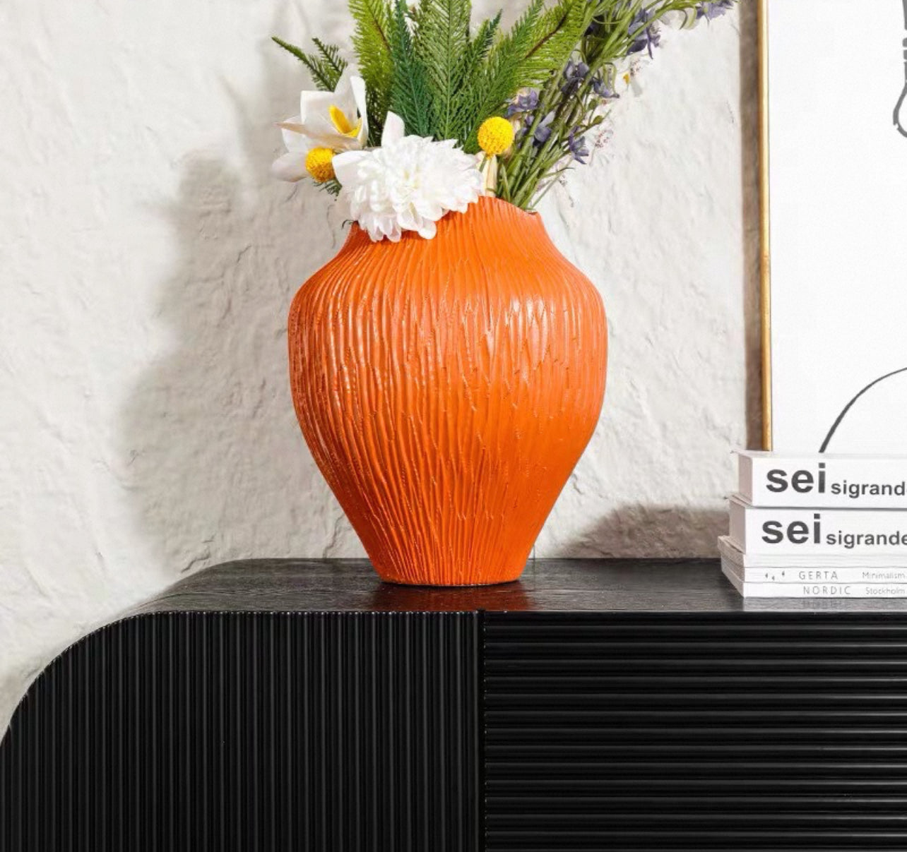 Orange vase