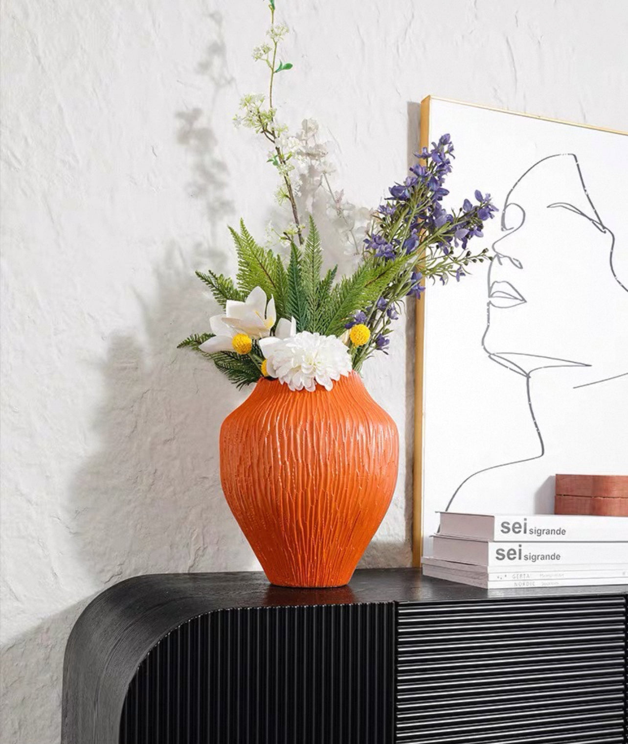 Orange vase