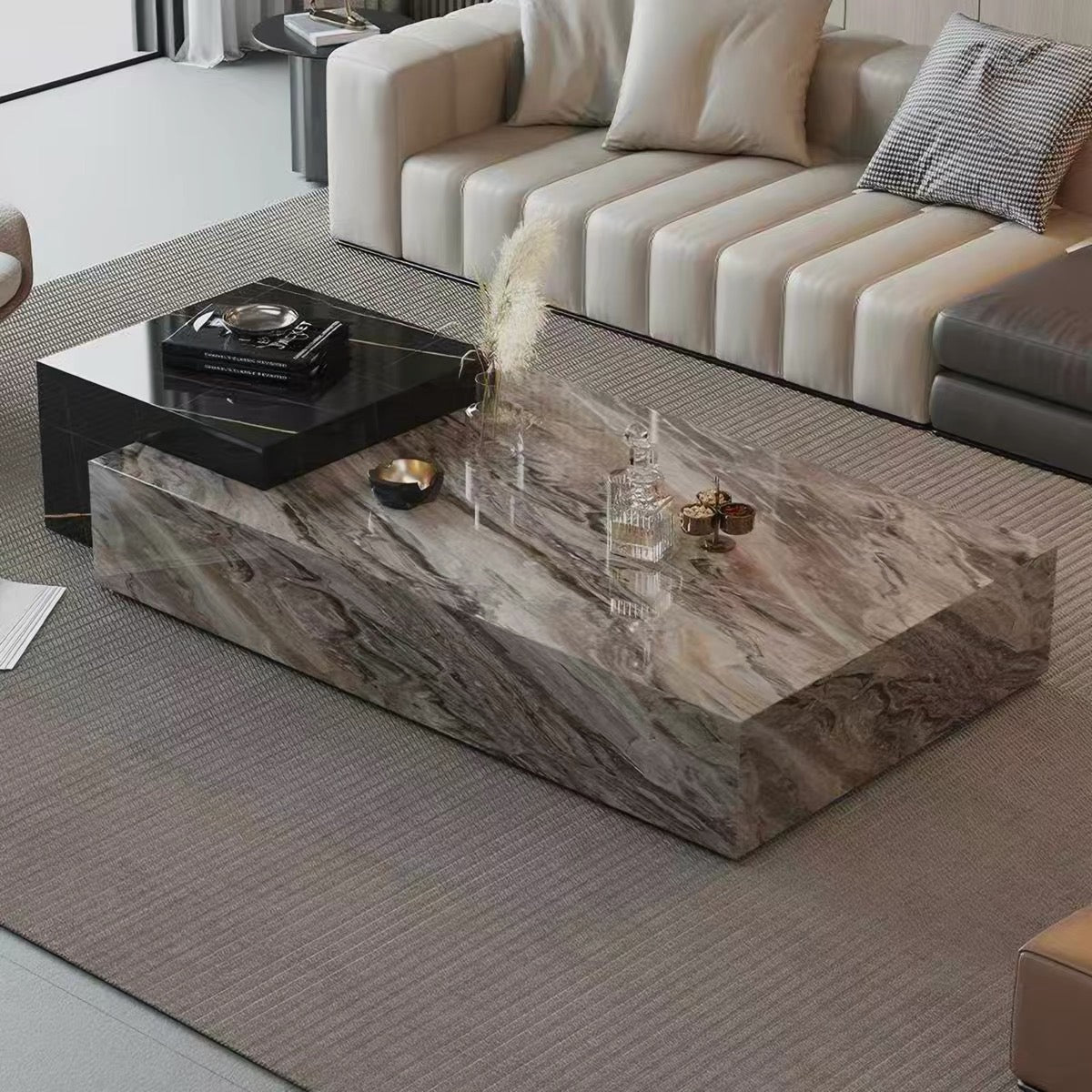 Marble coffee table