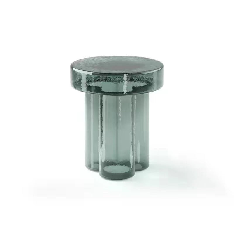 Glass side table