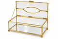 Gold-Framed Glass Keepsake Box