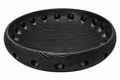Black Textured Perforated Bowl