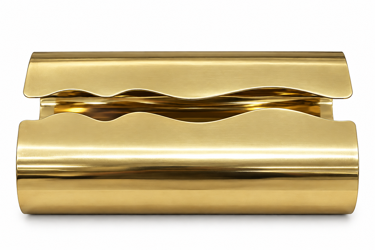 Gold Wave Tissue Box