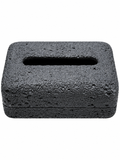 Black Textured Tissue Box