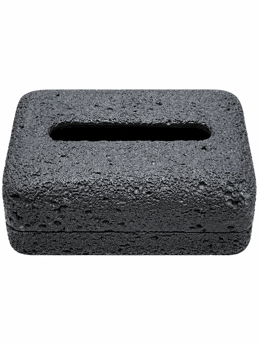 Black Textured Tissue Box