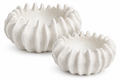 White Ribbed Organic Bowls – Set of Two