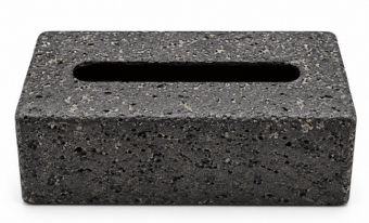 Textured Stone Tissue Box