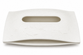 Ivory Wave Textured Tissue Box
