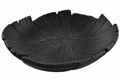 Black Sculptural Leaf Bowl