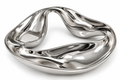 Sculptural Silver Organic Bowl