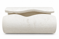 Ivory Travertine Wave Tissue Box