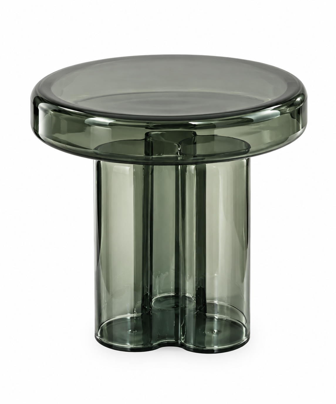 Emerald Smoke Sculptural Side Table
