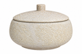 Textured Stoneware Lidded Jar