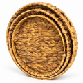 Natural Woven Round Basket Set